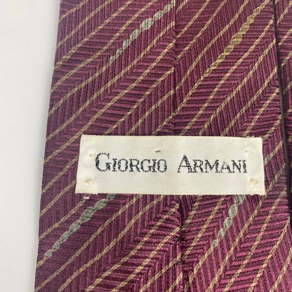 Giorgio Armani Vintage Tie 100% Pure Silk - Picture 8 of 15